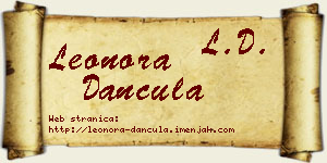 Leonora Dančula vizit kartica